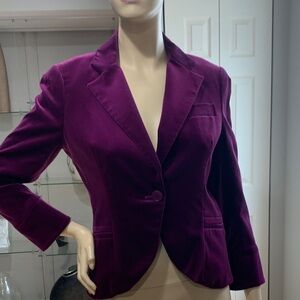 Theory Velvet Blazer - Rich Purple